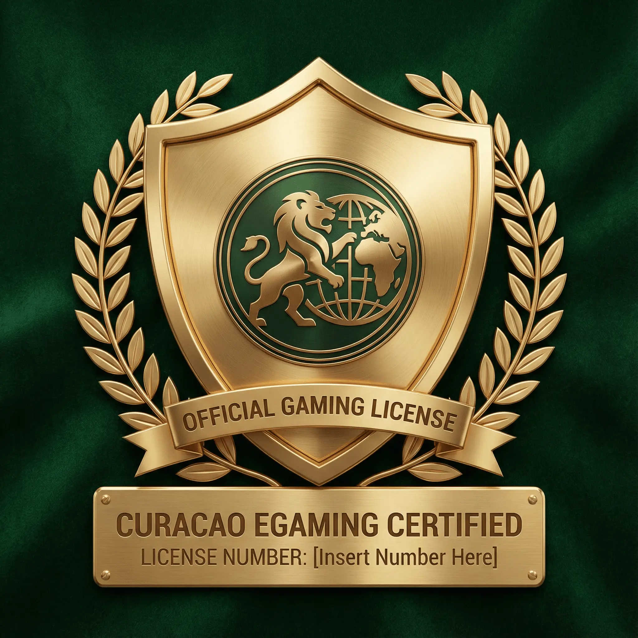 Selo de licença Curaçao eGaming certificado